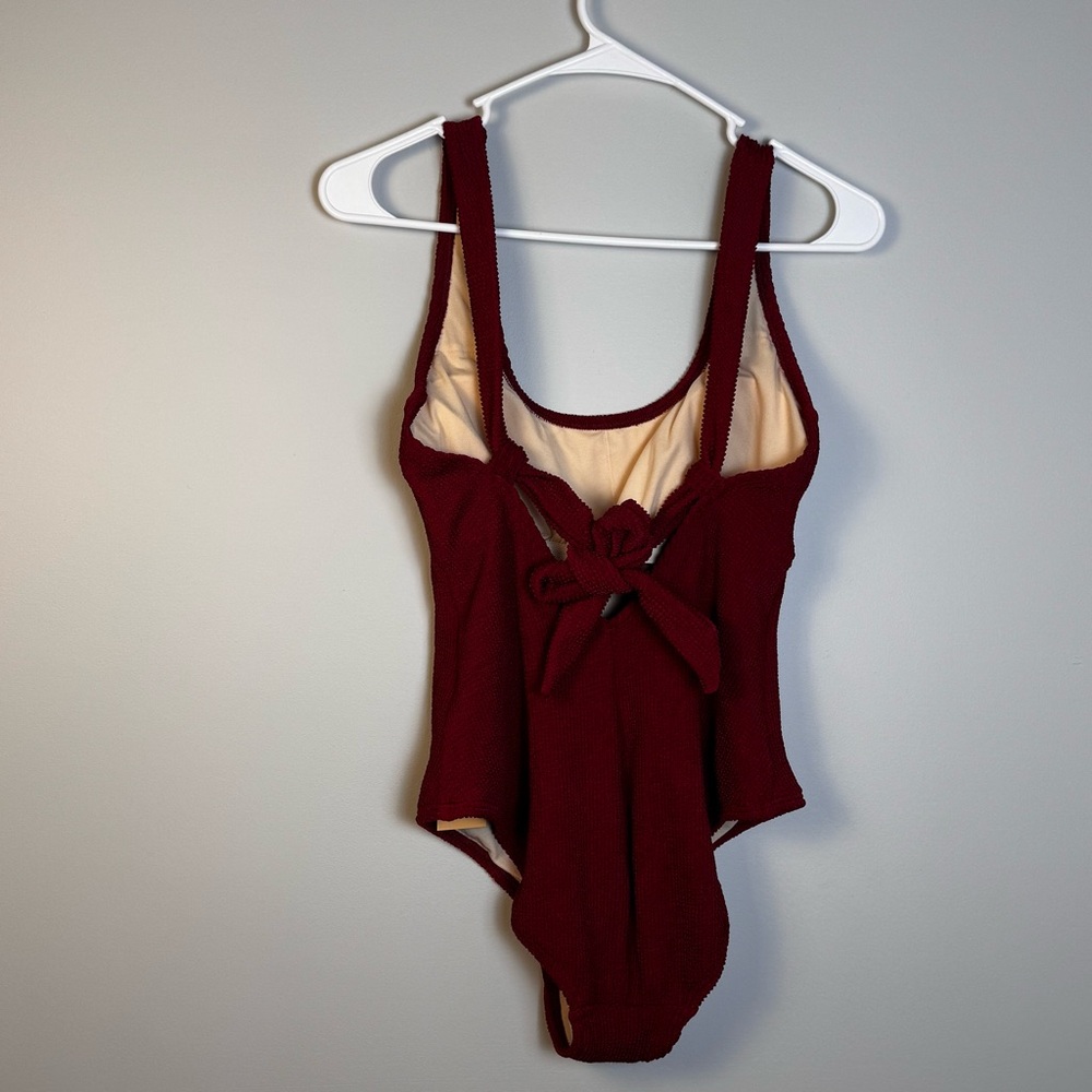 Kona Sol Burgundy One Piece‎ Swimsuit (A1-33) - Picture 2 of 4